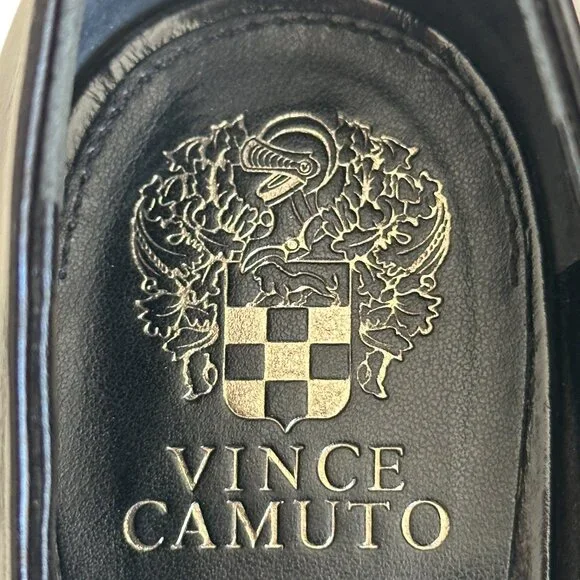 Vince Camuto Black Loafers Women's Segellis Block-Heel Tailored Sz 9 EUC - Picture 6 of 10